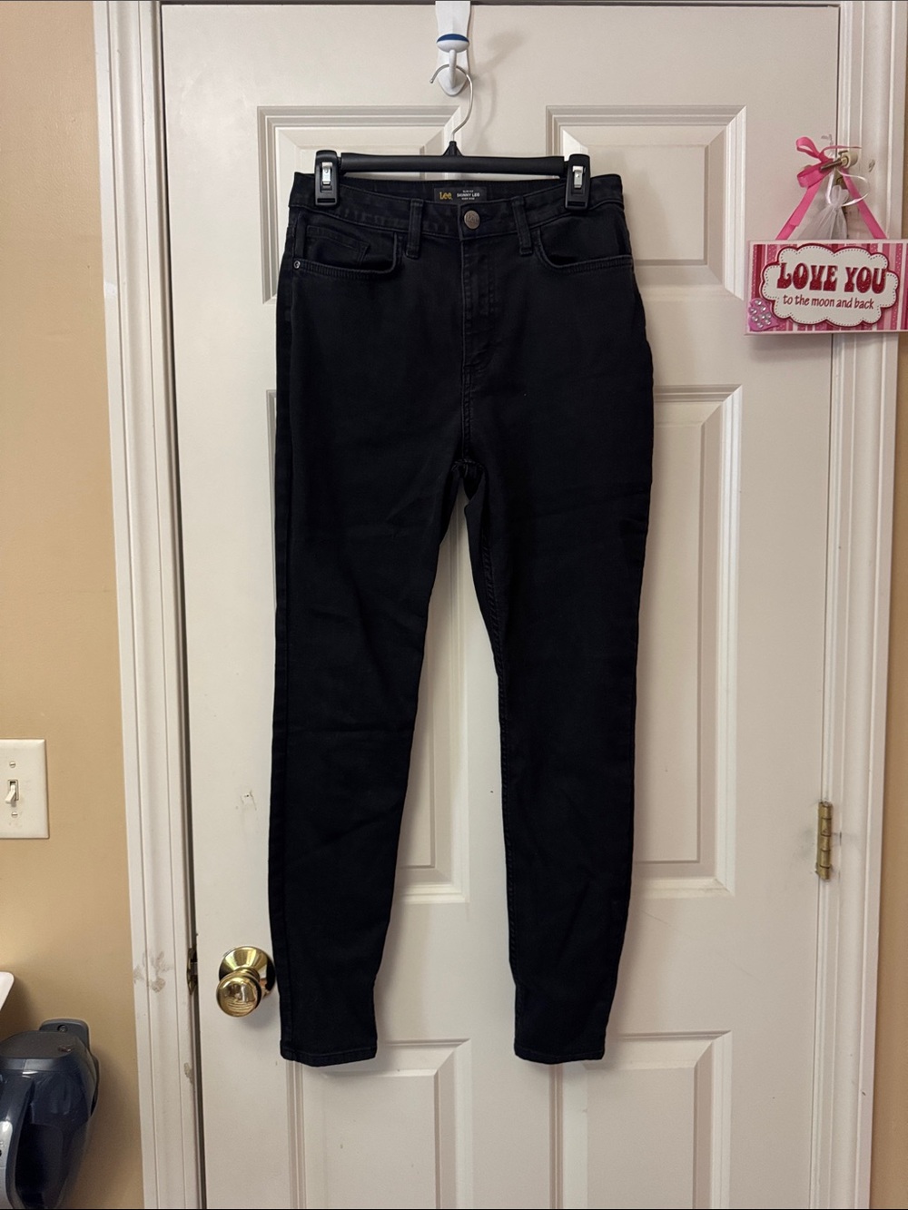 Lee Black Skinny High-Rise Jeans for Women
